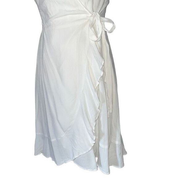 NWT Cupcakes & Cashmere white wrap dress small - Picture 2 of 8